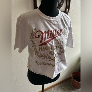 Miller High Life White Graphic T-Shirt